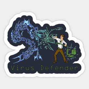 Virus Defender Ver.2 Sticker